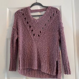 hollister purple sweater